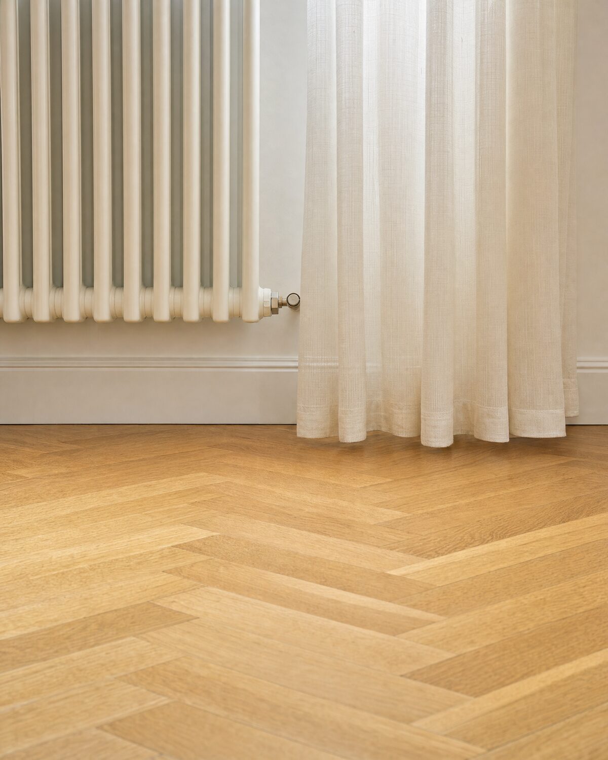 Empty living room in Milan, close-up